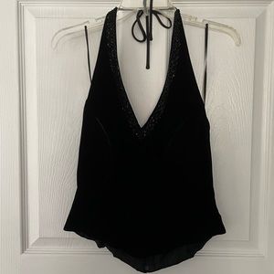 Black Velvet Halter